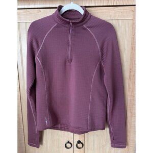 Title Nine Long Sleeve Top Women's Size Small 1/4 Zip Mauve Pullover